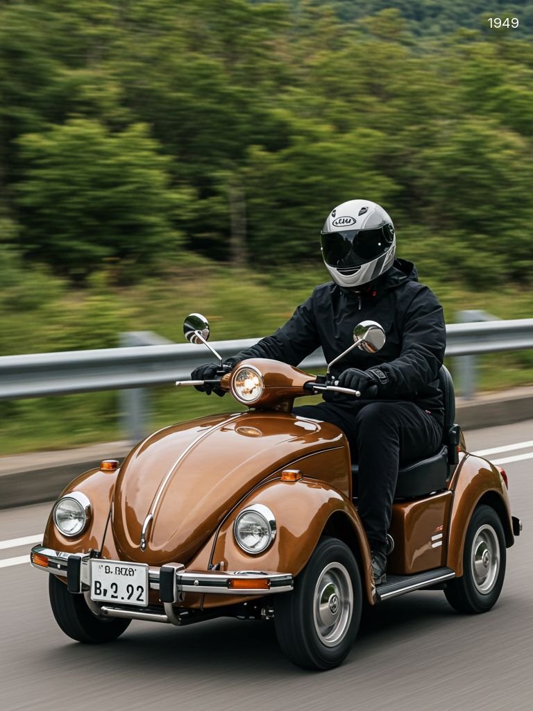 Classic VW Beetle Style Mobility Scooter | Vintage Electric Ride