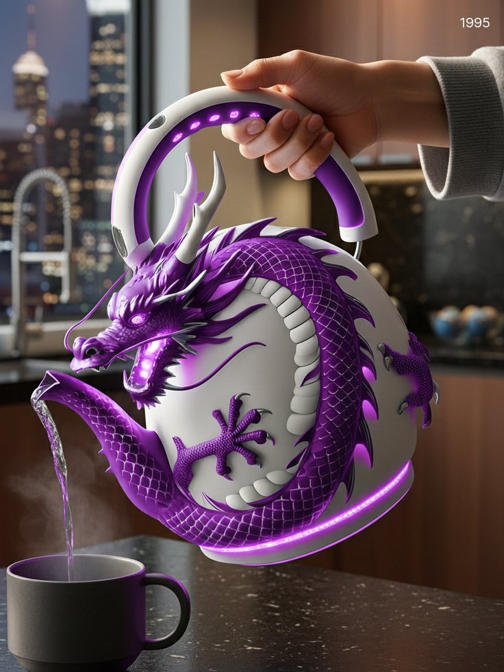 Unique Dragon Lover Gift - Electric LED Dragon Kettle Unique Dragon Lover Gift - Electric LED Dragon Kettle