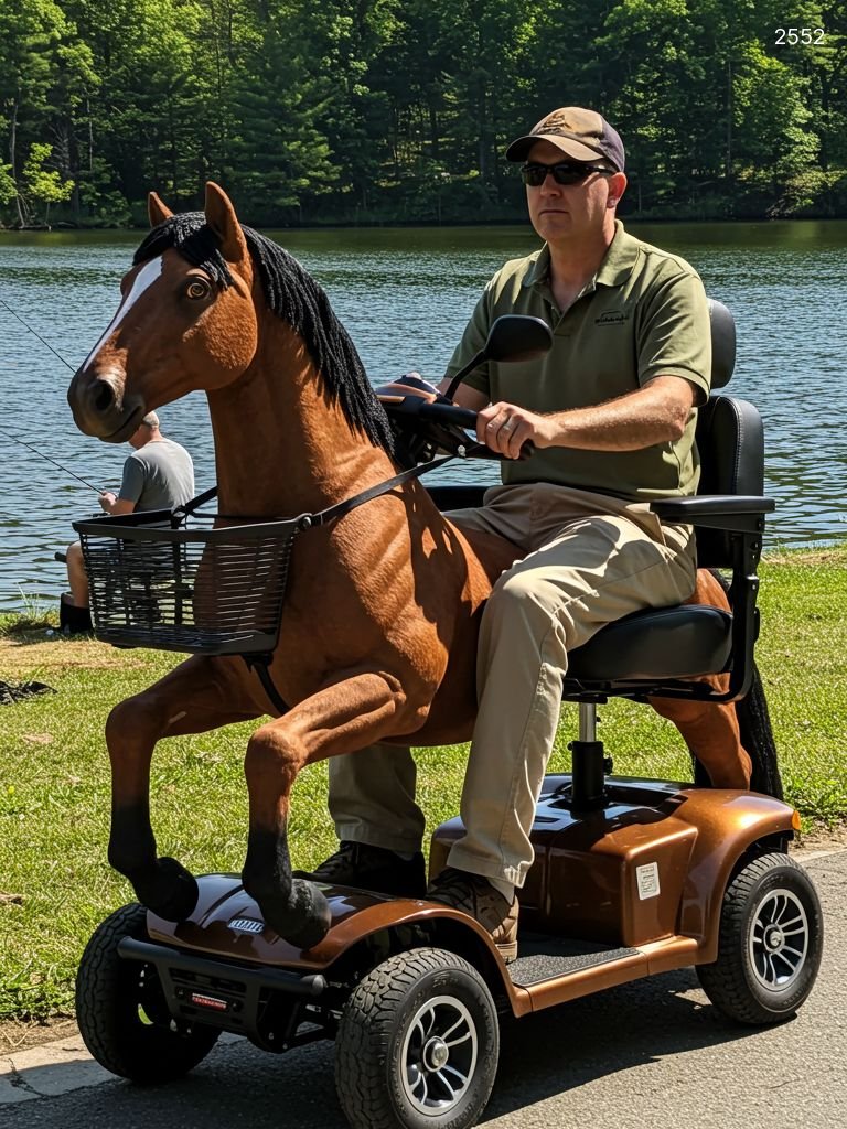 Electric Horse Shaped Mobility Scooters | Novelty Ride-On Horse Vehicles Electric Horse Shaped Mobility Scooters | Novelty Ride-On Horse Vehicles
