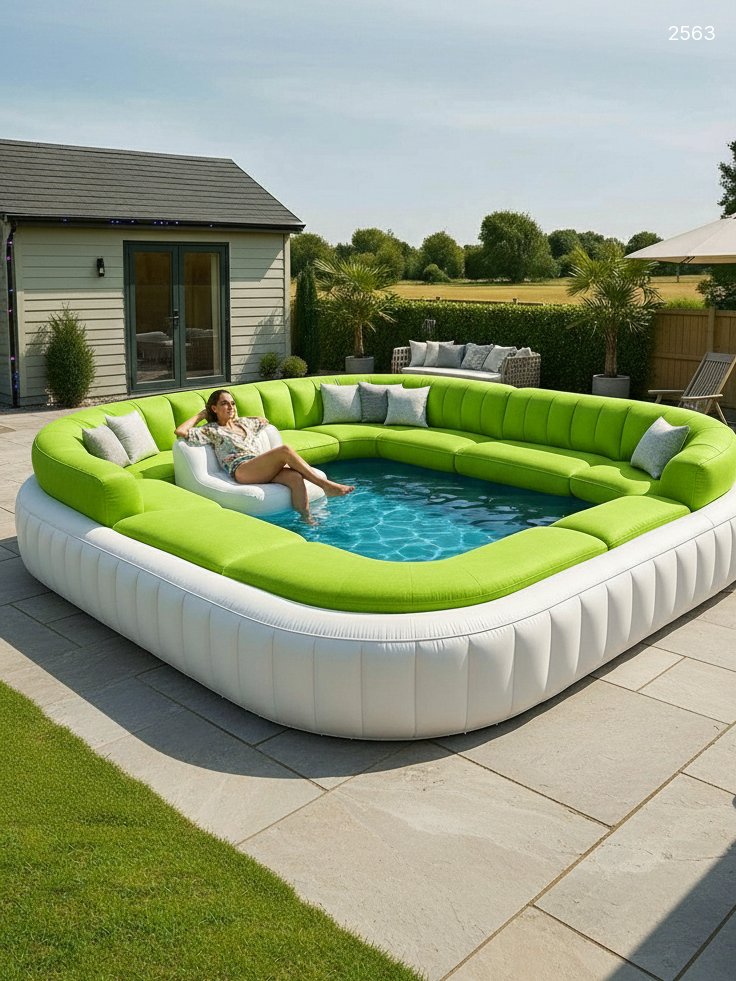 Inflatable Sofa Pools for Adults - Built-in Seating & Splash Fun