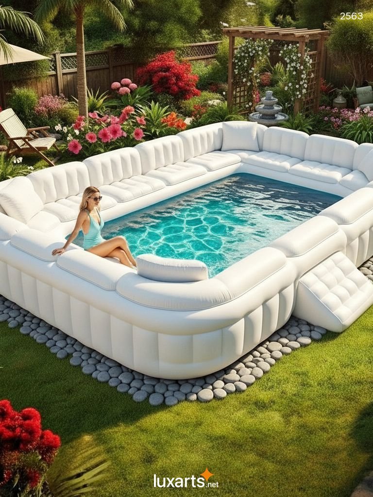 Inflatable Sofa Pools for Adults - Built-in Seating & Splash Fun