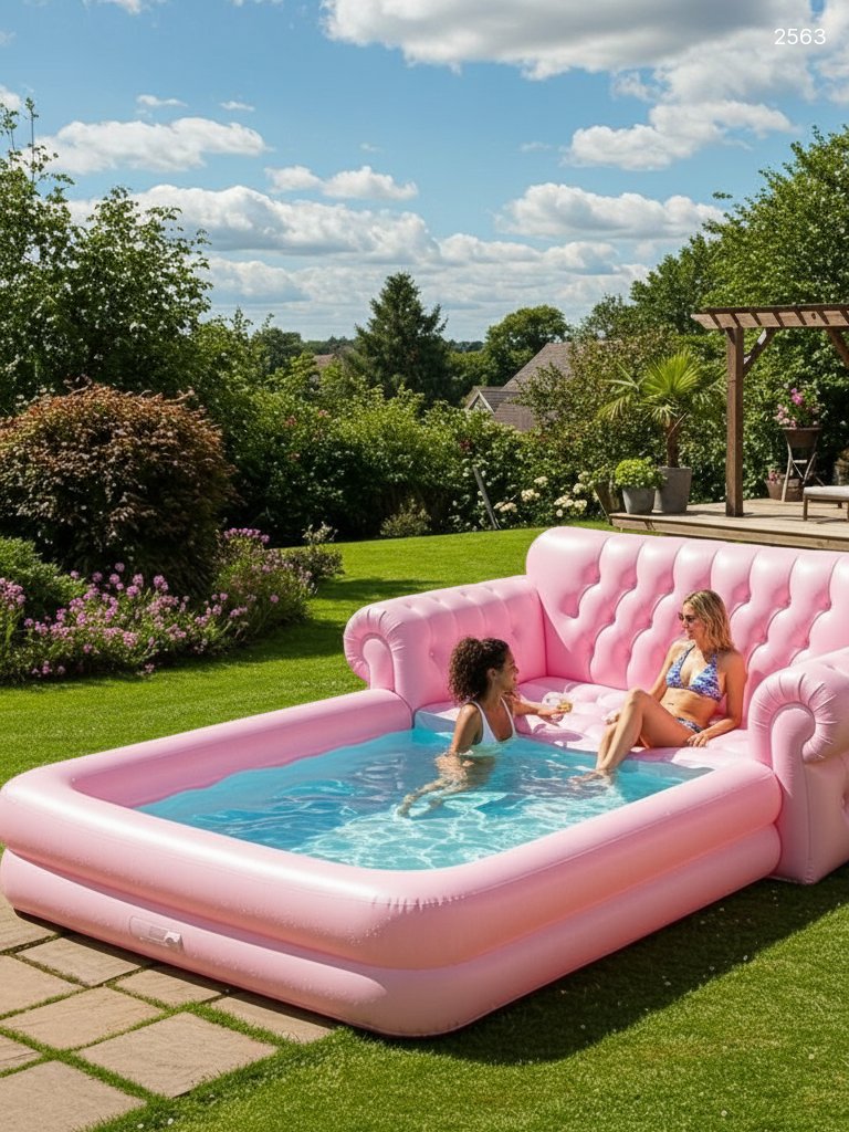 Inflatable Sofa Pools for Adults - Built-in Seating & Splash Fun