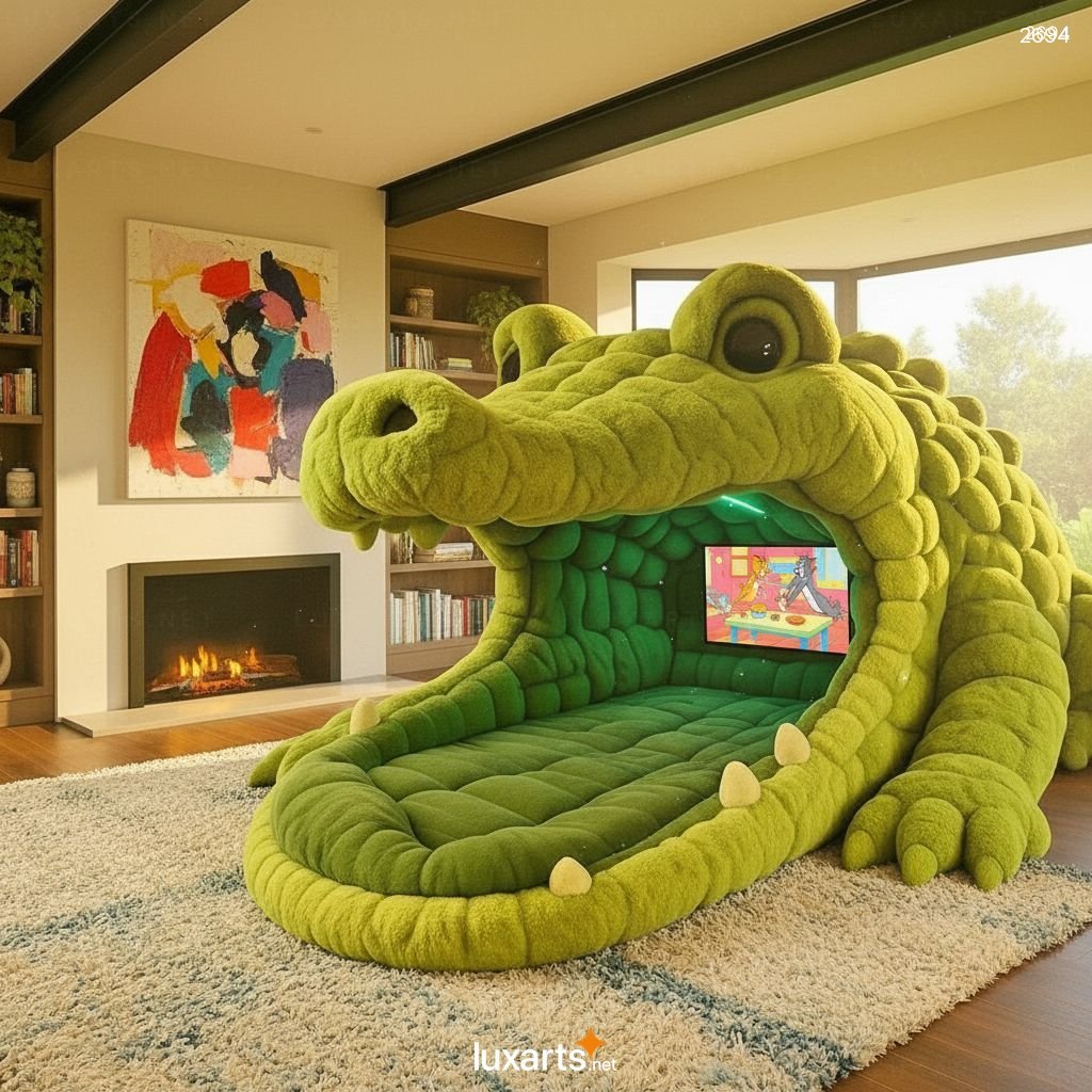 Giant Animal Lounger Bed - Unique Plush Furniture for Living Room Giant Animal Lounger Bed - Unique Plush Furniture for Living Room