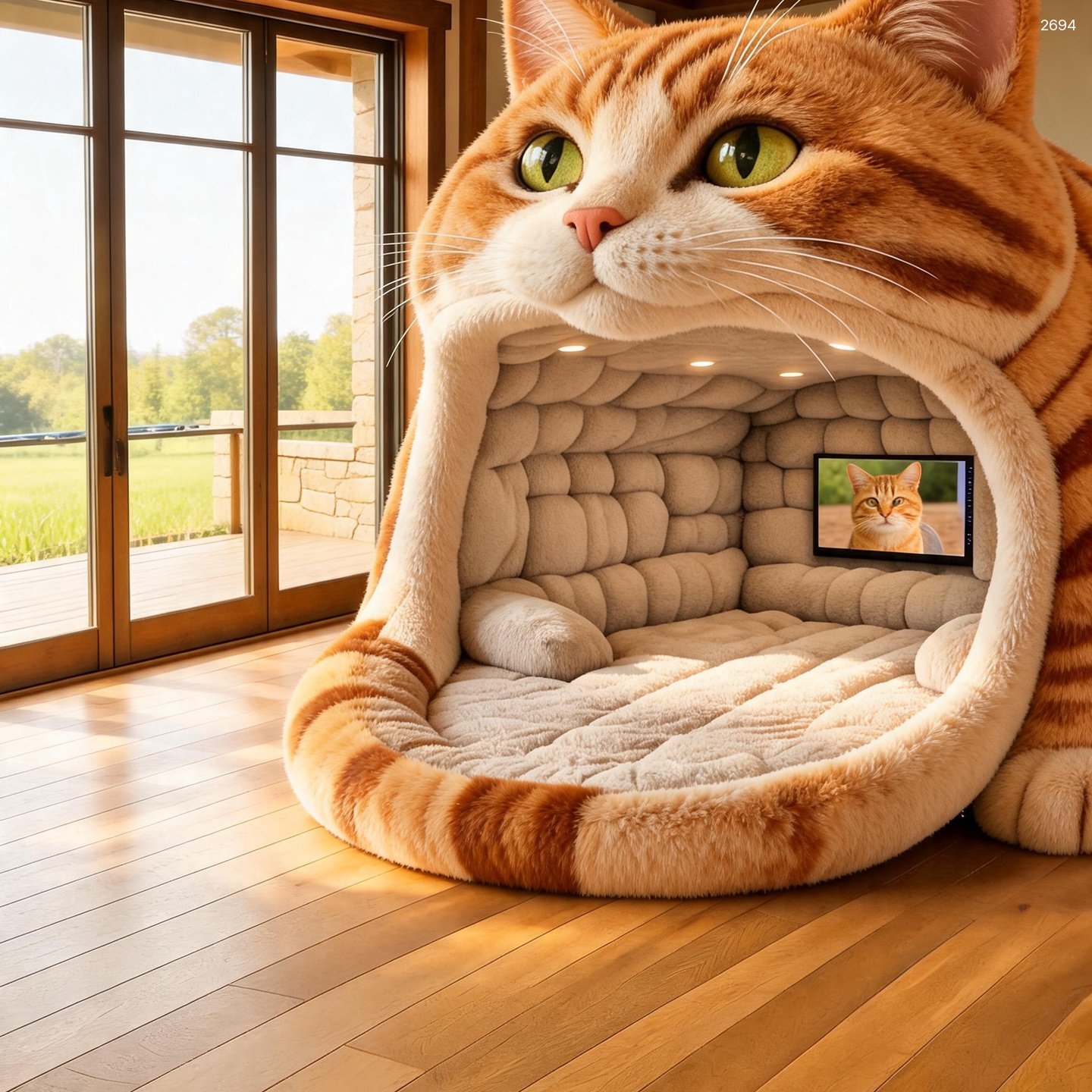 Giant Animal Lounger Bed - Unique Plush Furniture for Living Room Giant Animal Lounger Bed - Unique Plush Furniture for Living Room