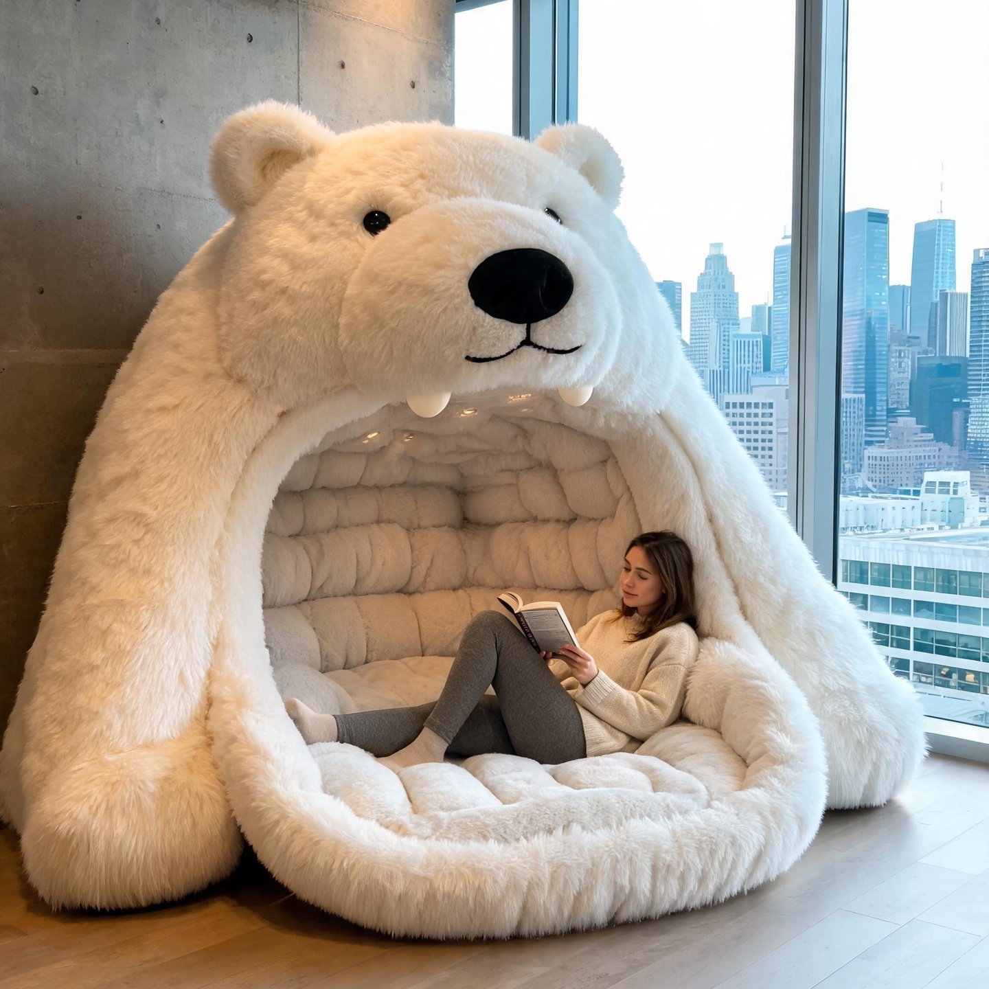 Giant Animal Lounger Bed - Unique Plush Furniture for Living Room Giant Animal Lounger Bed - Unique Plush Furniture for Living Room