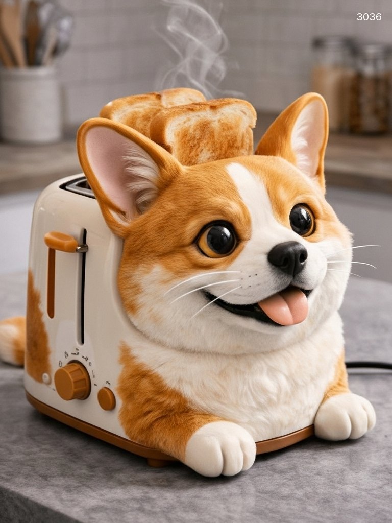Dog Toaster - Cute Puppy Shaped Bread Toaster | Unique Kitchen Appliance