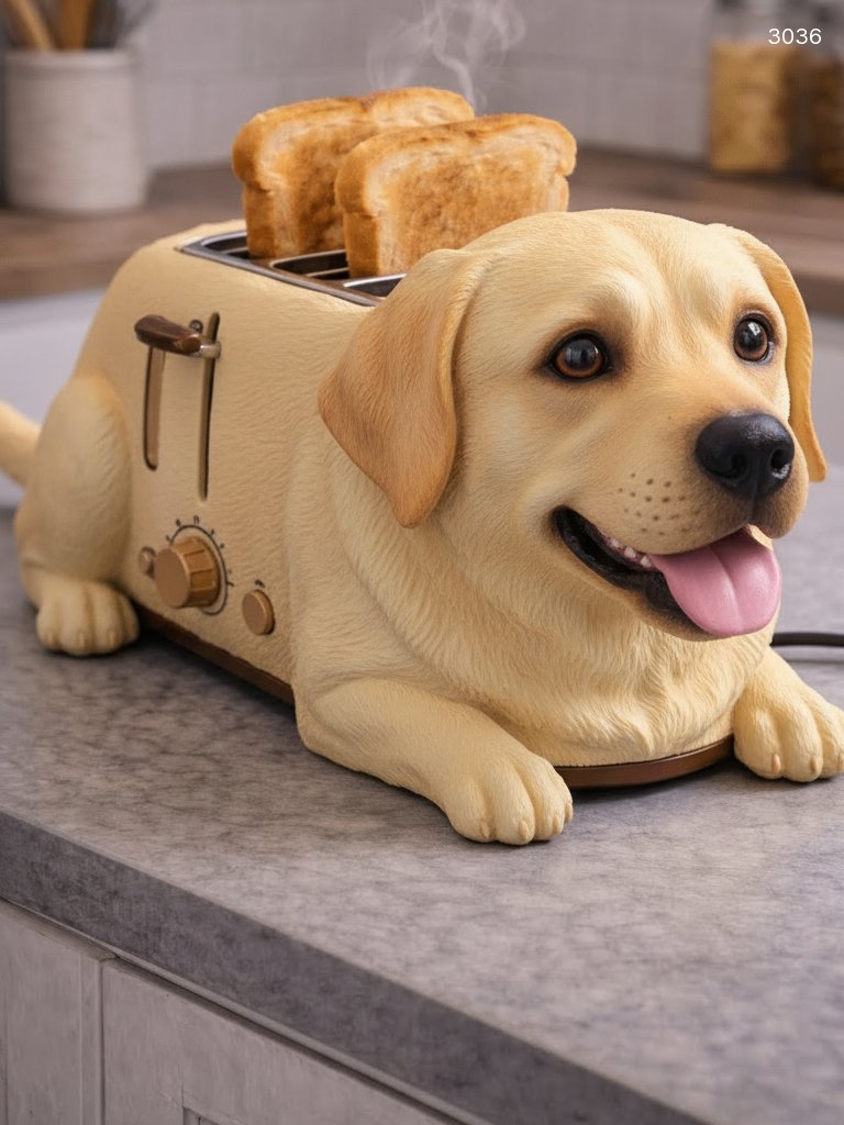 Dog Toaster - Cute Puppy Shaped Bread Toaster | Unique Kitchen Appliance