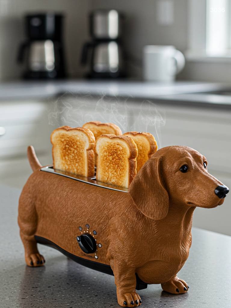 Dog Toaster - Cute Puppy Shaped Bread Toaster | Unique Kitchen Appliance