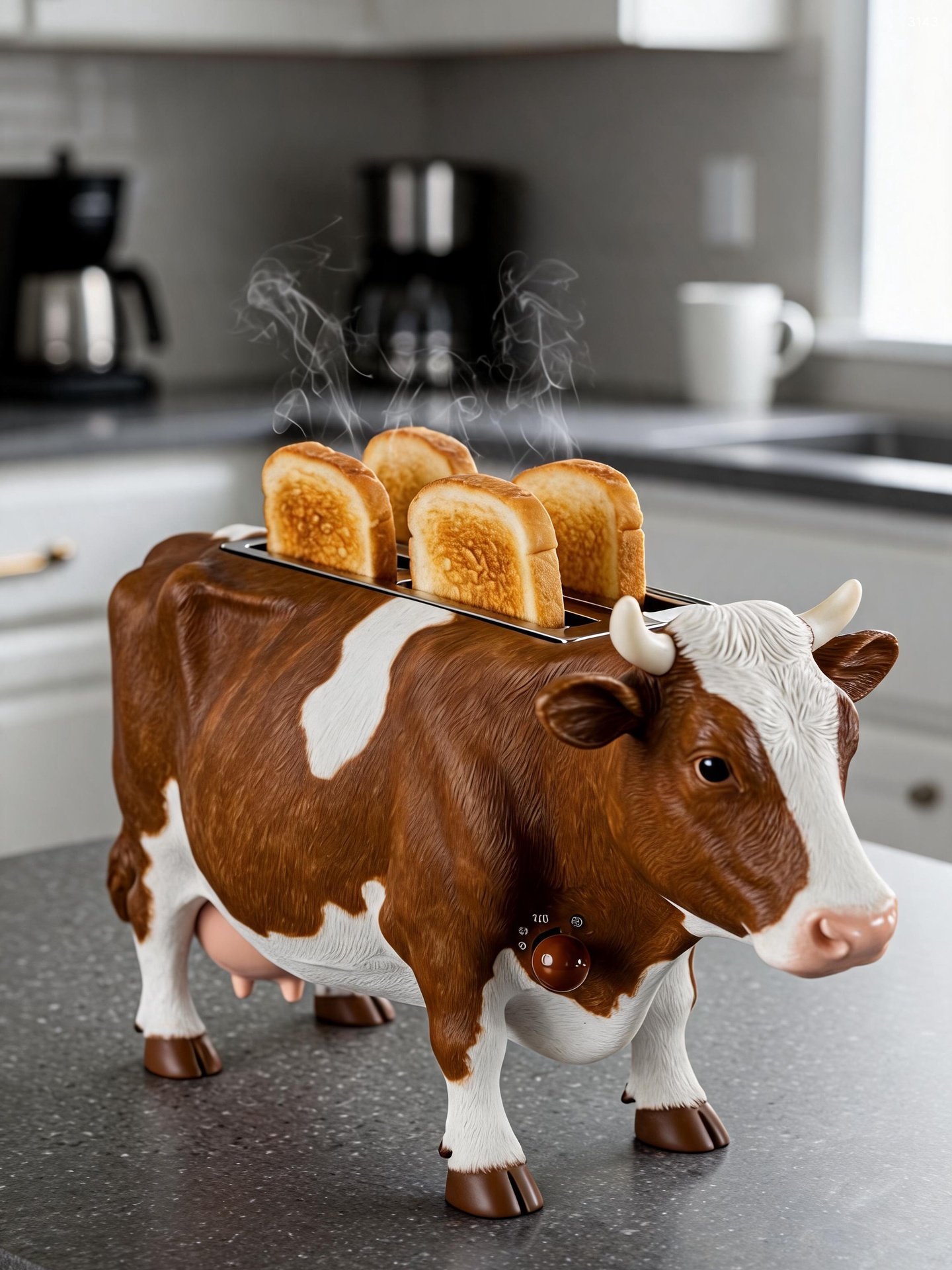 Adorable Cow Toaster - Colorful 4-Slice Toaster | Unique Kitchen Decor