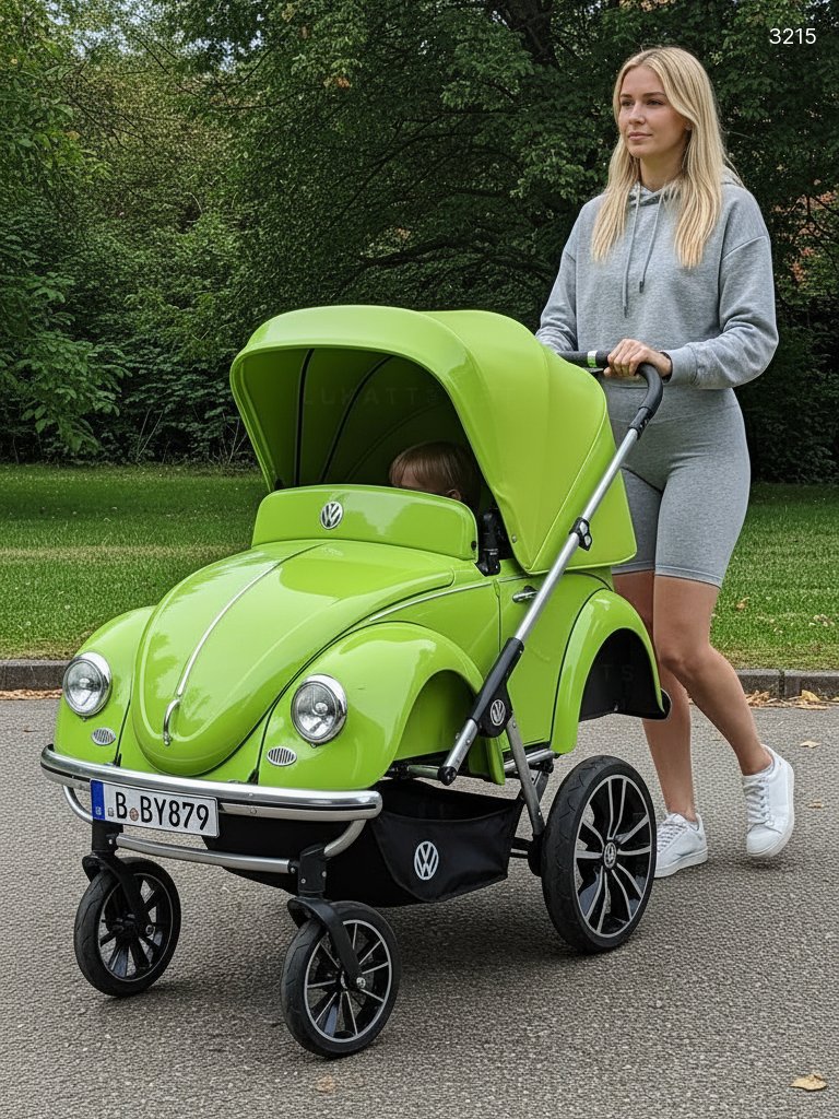 Drive in Style: The Ultimate Classic VW Beetle Inspired Baby Stroller Drive in Style: The Ultimate Classic VW Beetle Inspired Baby Stroller