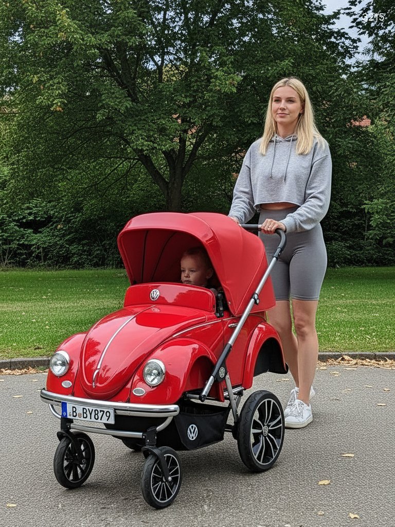 Drive in Style: The Ultimate Classic VW Beetle Inspired Baby Stroller Drive in Style: The Ultimate Classic VW Beetle Inspired Baby Stroller