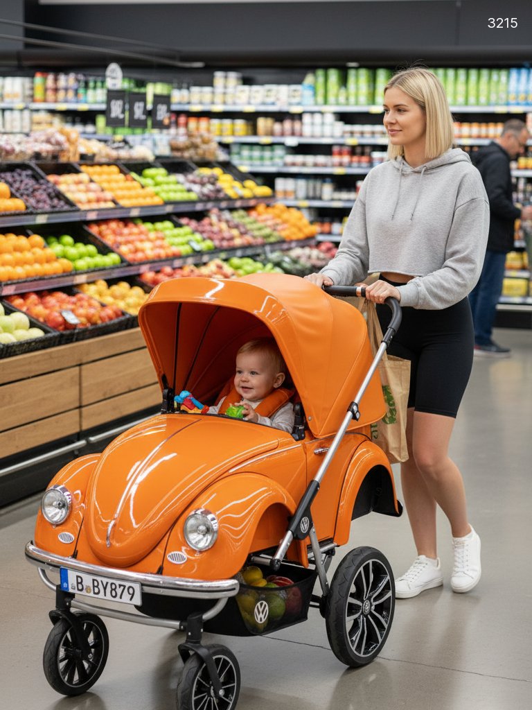 Drive in Style: The Ultimate Classic VW Beetle Inspired Baby Stroller Drive in Style: The Ultimate Classic VW Beetle Inspired Baby Stroller