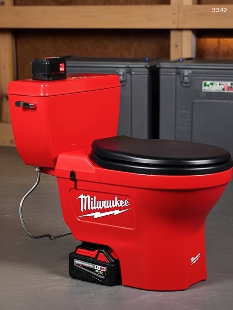 Residential Power Tool Inspired Toilet - Bring Workshop Style to Your Home Bathroom