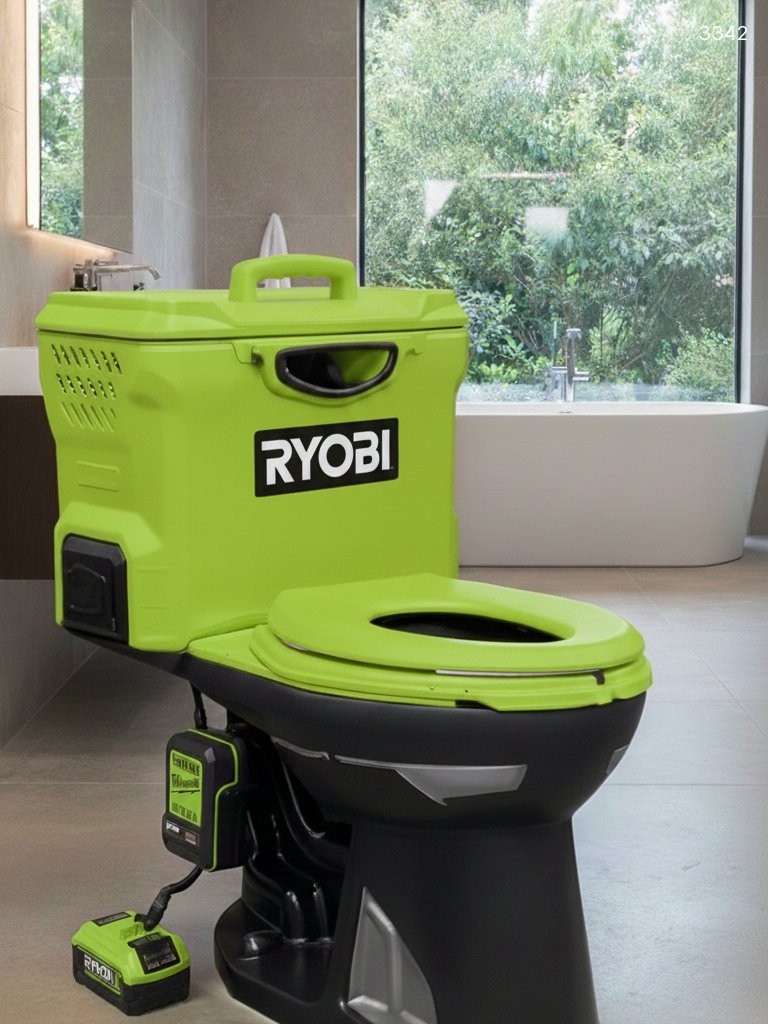 Residential Power Tool Inspired Toilet - Bring Workshop Style to Your Home Bathroom Residential Power Tool Inspired Toilet - Bring Workshop Style to Your Home Bathroom