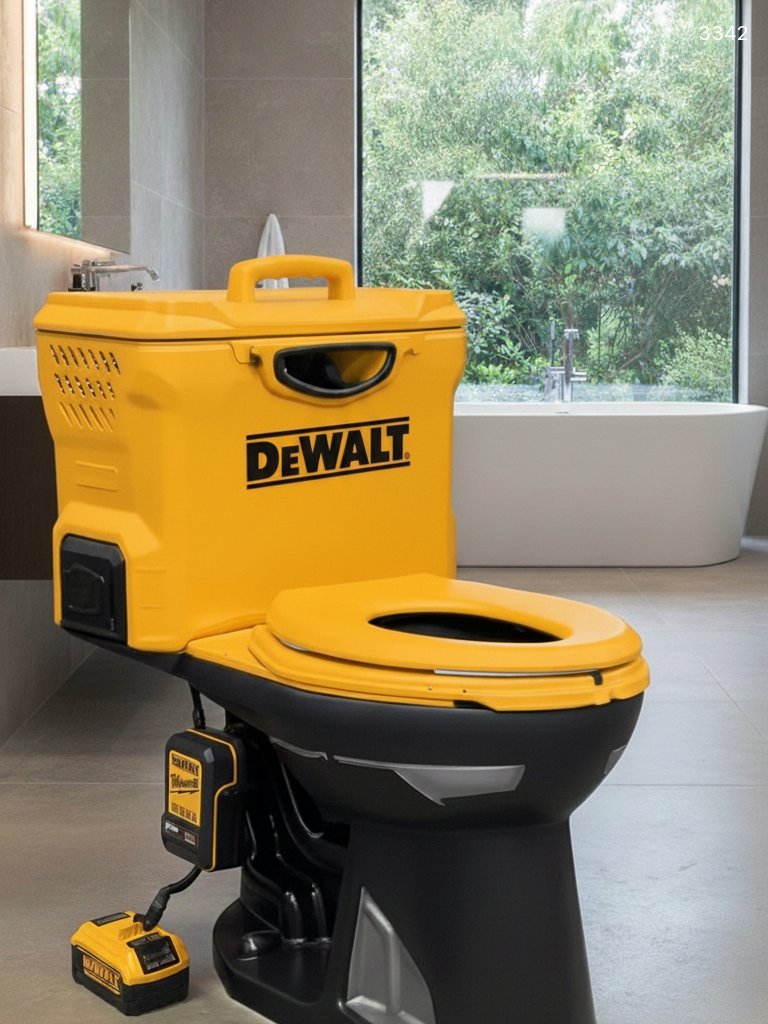 Residential Power Tool Inspired Toilet - Bring Workshop Style to Your Home Bathroom Residential Power Tool Inspired Toilet - Bring Workshop Style to Your Home Bathroom