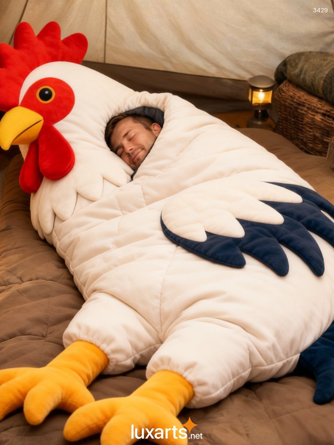 Giant Rooster Sleeping Bag | Cozy Novelty Chicken Sleeping Bag Giant Rooster Sleeping Bag | Cozy Novelty Chicken Sleeping Bag