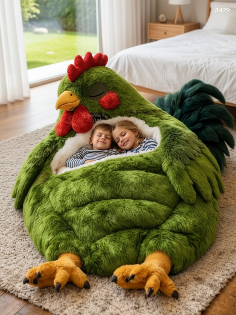 Giant Rooster Sleeping Bag | Cozy Novelty Chicken Sleeping Bag Giant Rooster Sleeping Bag | Cozy Novelty Chicken Sleeping Bag