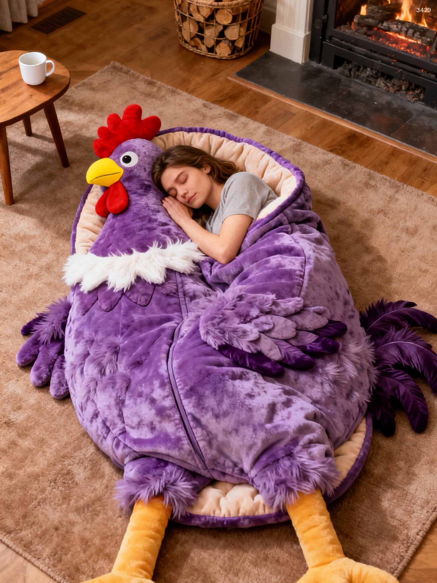 Giant Rooster Sleeping Bag | Cozy Novelty Chicken Sleeping Bag Giant Rooster Sleeping Bag | Cozy Novelty Chicken Sleeping Bag