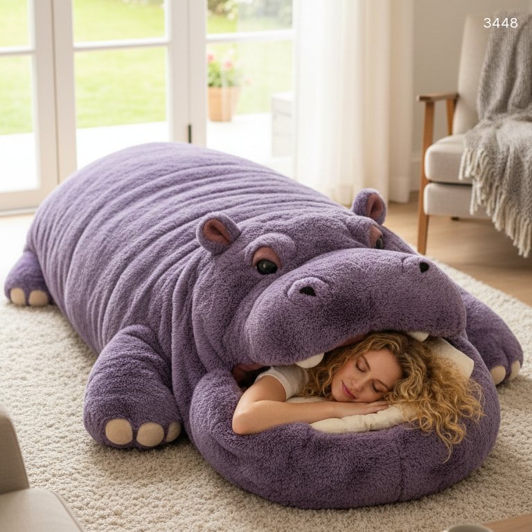 Hippo Inspired Sleeping Bags: Where Wildlife Art Meets Rest