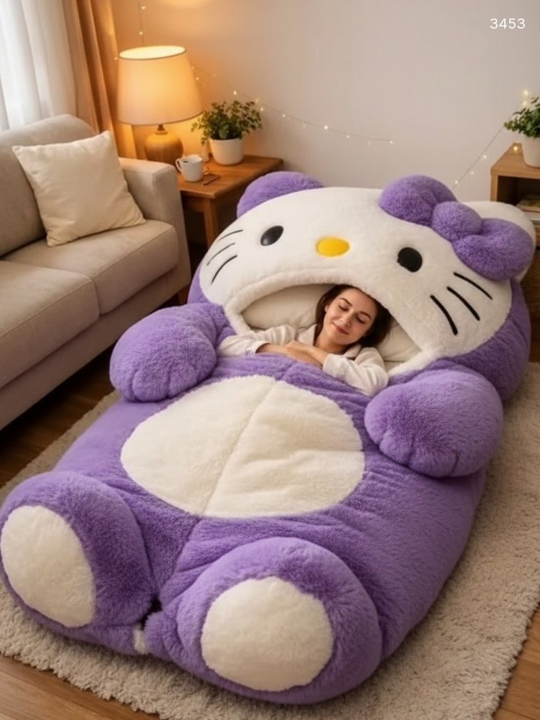 Hello Kitty Sleeping Bag - Adorable Plush Slumber Bag for Kids & Adults