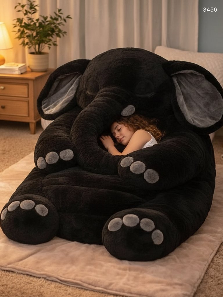 Elephant Shaped Sleeping Bag - Cozy Plush Cuddle Pod for Adults & Kids Elephant Shaped Sleeping Bag - Cozy Plush Cuddle Pod for Adults & Kids