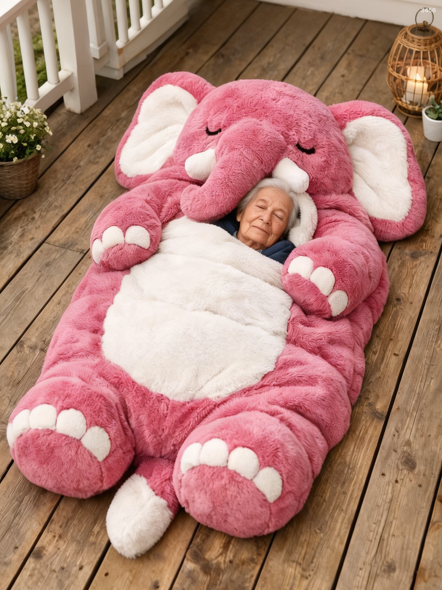 Elephant Shaped Sleeping Bag - Cozy Plush Cuddle Pod for Adults & Kids Elephant Shaped Sleeping Bag - Cozy Plush Cuddle Pod for Adults & Kids