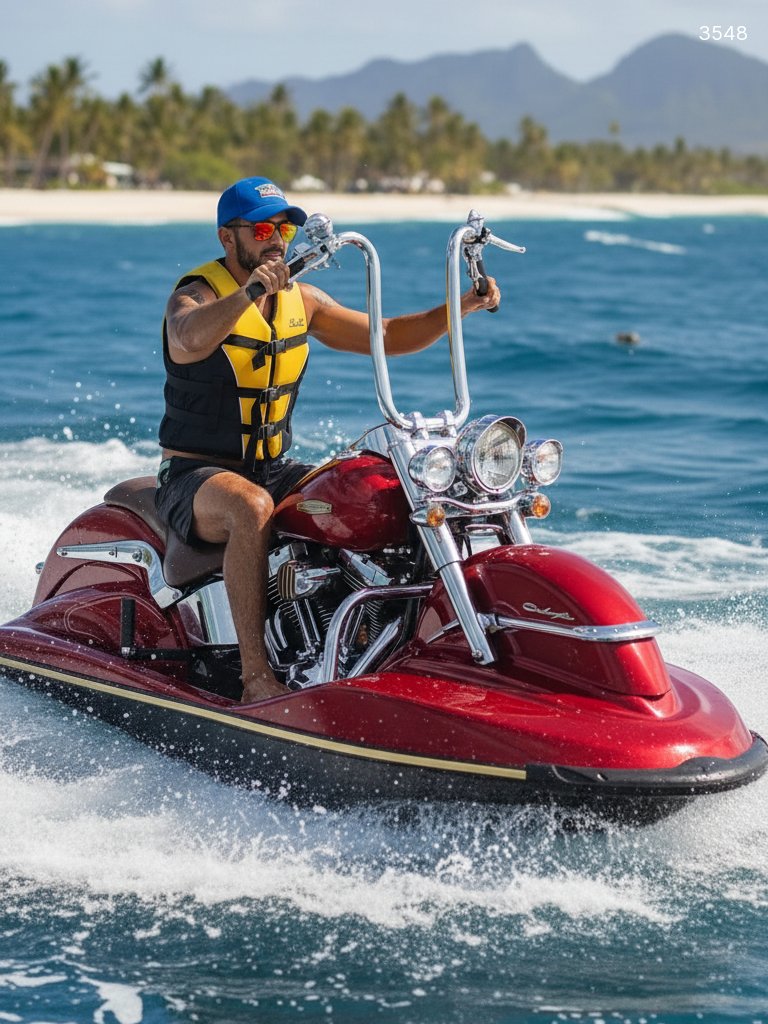 Motorcycle Inspired Jet Ski - Ride in Style on Water