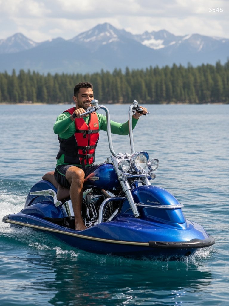 Motorcycle Inspired Jet Ski - Ride in Style on Water
