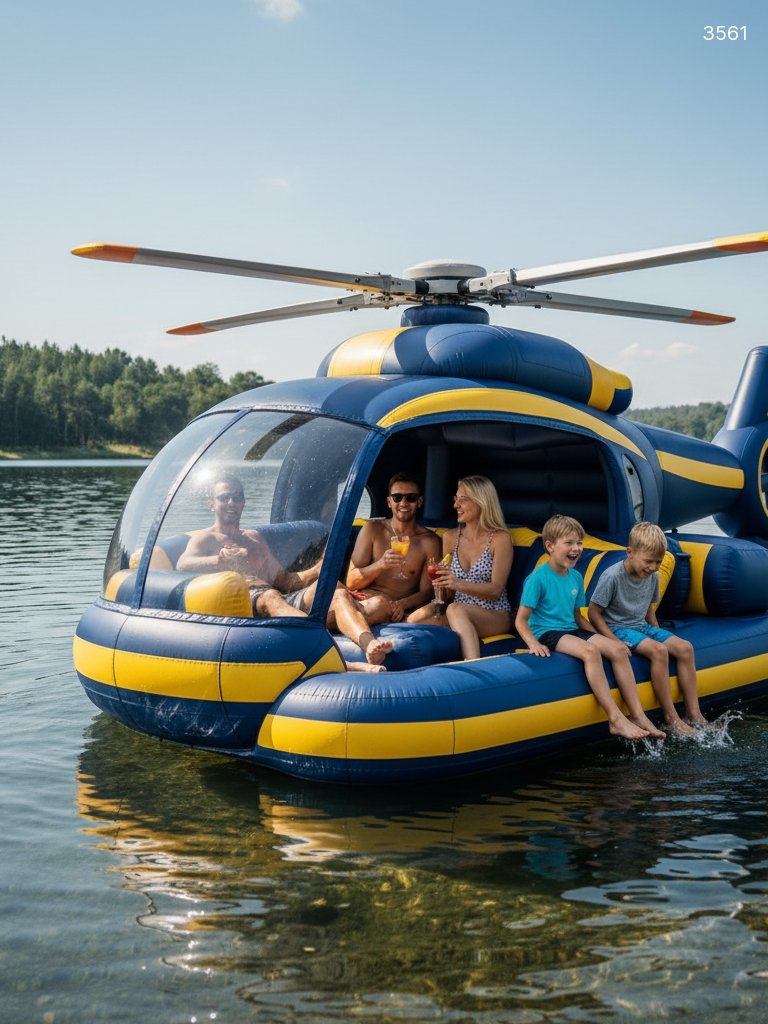 Inflatable Helicopter Lake Floats | Giant Water Party Floats Inflatable Helicopter Lake Floats | Giant Water Party Floats