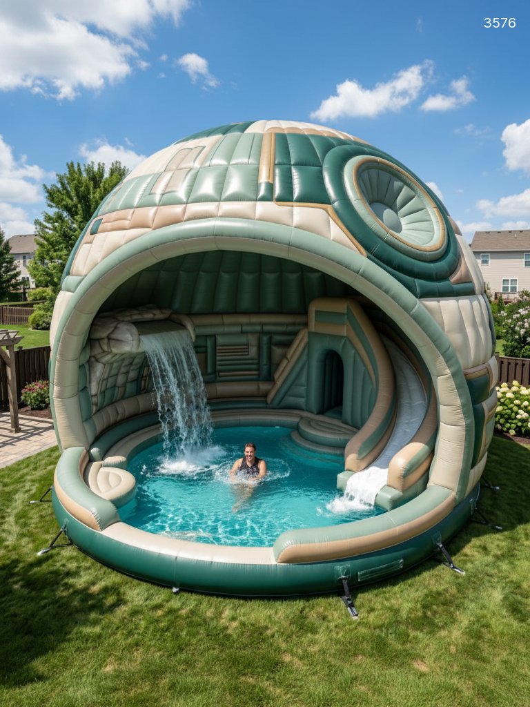 Death Star Pool Inflatable - Giant Backyard Water Slide & Splash Death Star Pool Inflatable - Giant Backyard Water Slide & Splash