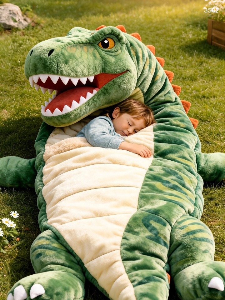 Dinosaur Sleeping Bags for Kids & Adults - Cozy Plush Dino Sleeping Bag