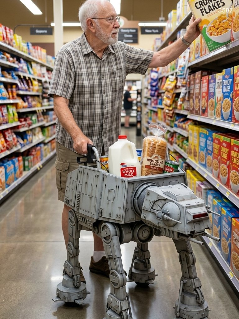 Star Wars AT-AT Walker for Elderly - 4-Legged Mobility Walker with Storage Star Wars AT-AT Walker for Elderly - 4-Legged Mobility Walker with Storage