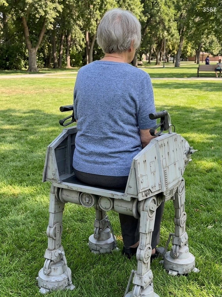 Star Wars AT-AT Walker for Elderly - 4-Legged Mobility Walker with Storage Star Wars AT-AT Walker for Elderly - 4-Legged Mobility Walker with Storage