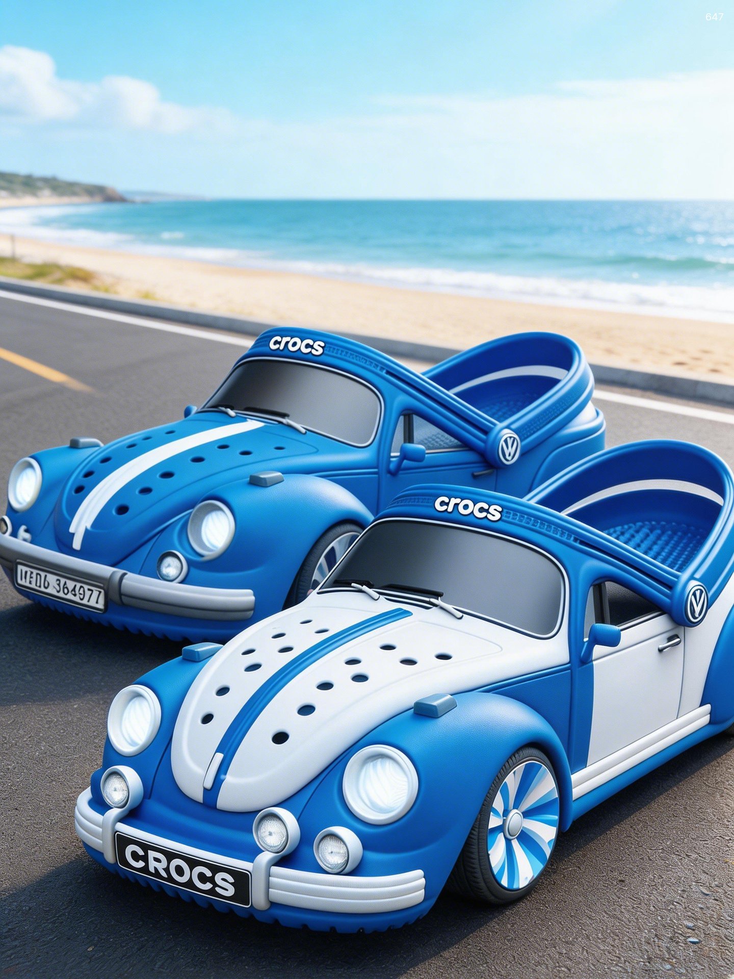 VW Beetle Crocs Slipper - Custom Car Clog Shoe