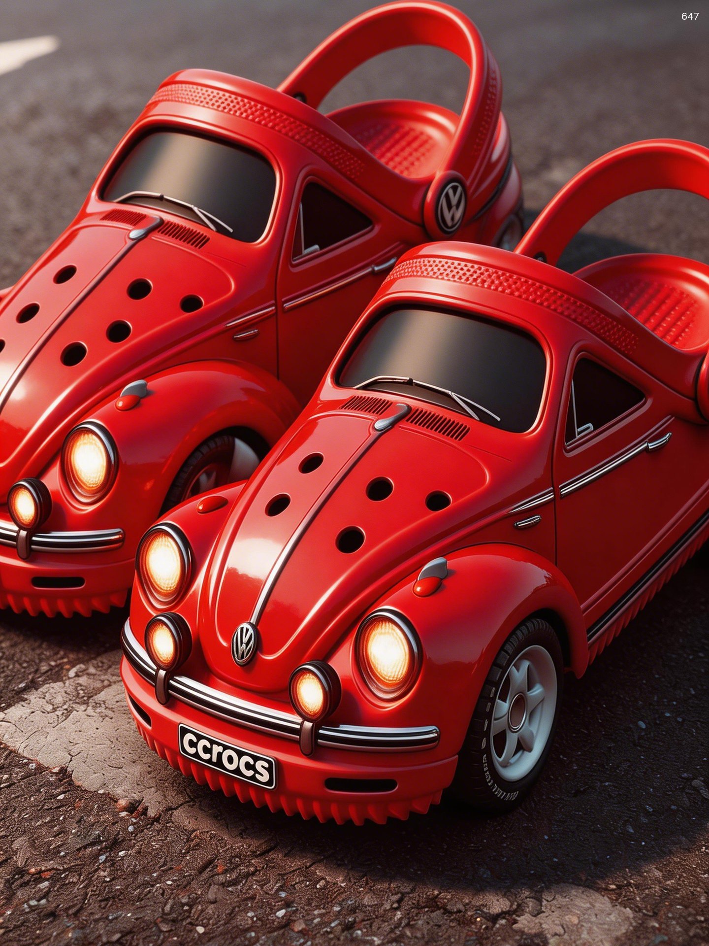 VW Beetle Crocs Slipper - Custom Car Clog Shoe VW Beetle Crocs Slipper - Custom Car Clog Shoe