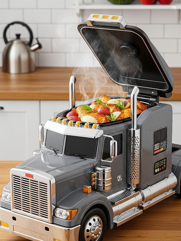 Large Capacity Semi Truck Crockpot - Unique Kitchen Appliance