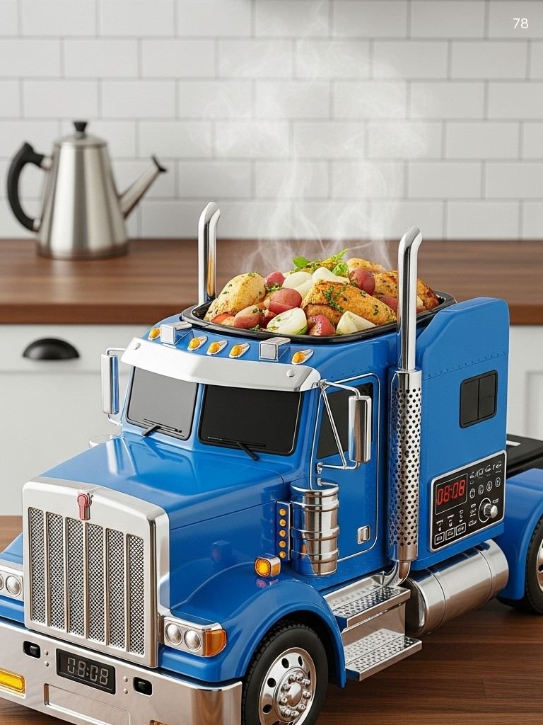 Large Capacity Semi Truck Crockpot - Unique Kitchen Appliance Large Capacity Semi Truck Crockpot - Unique Kitchen Appliance