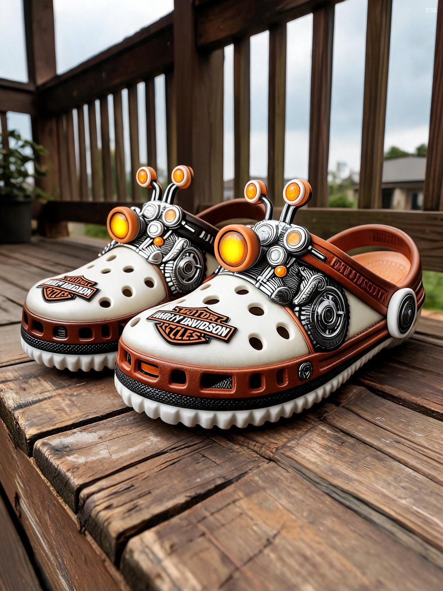 Motorcycle Inspired Crocs - Custom Biker Clogs & Footwear