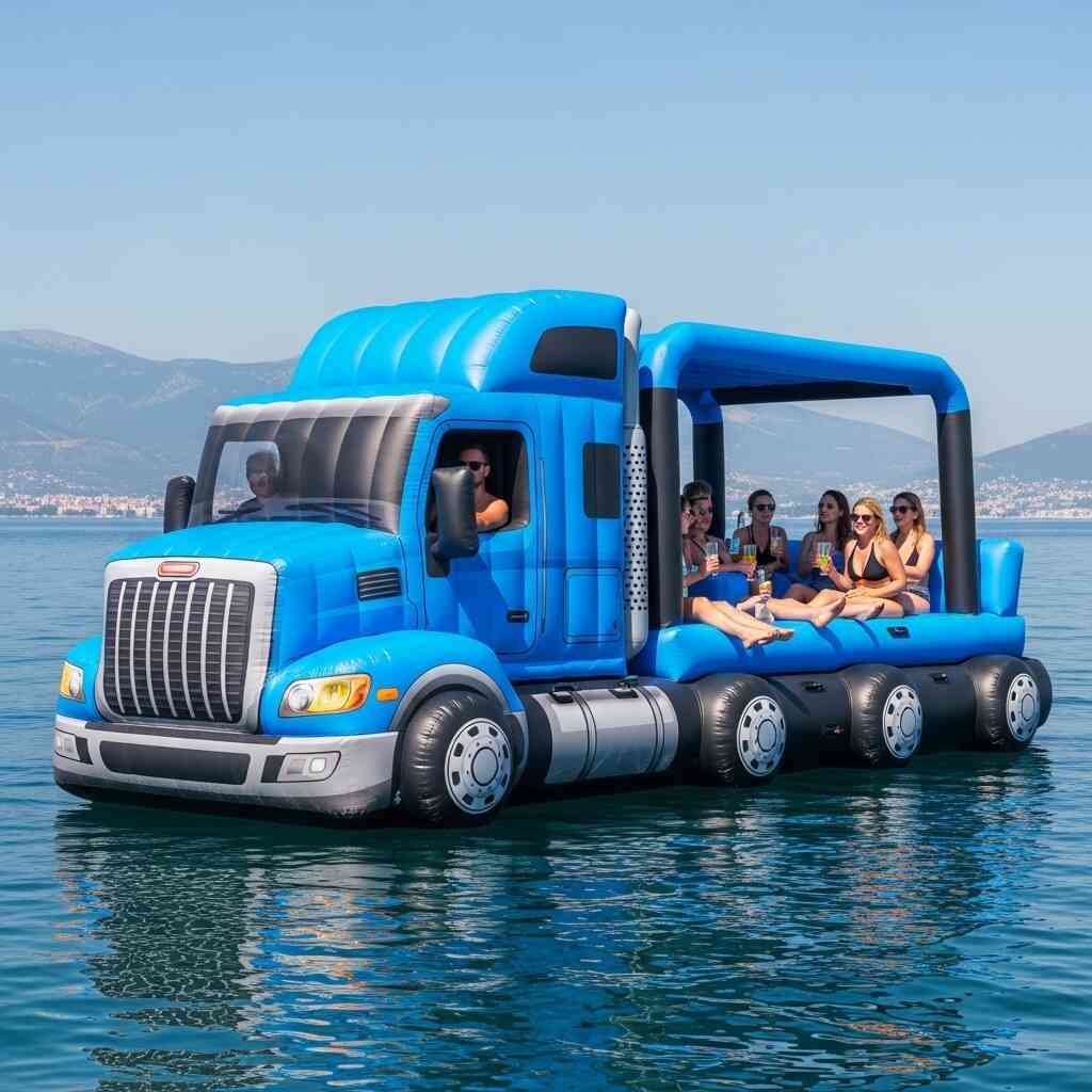 Making a Splash: Our Experience with the Giant Semi Truck Lake Float