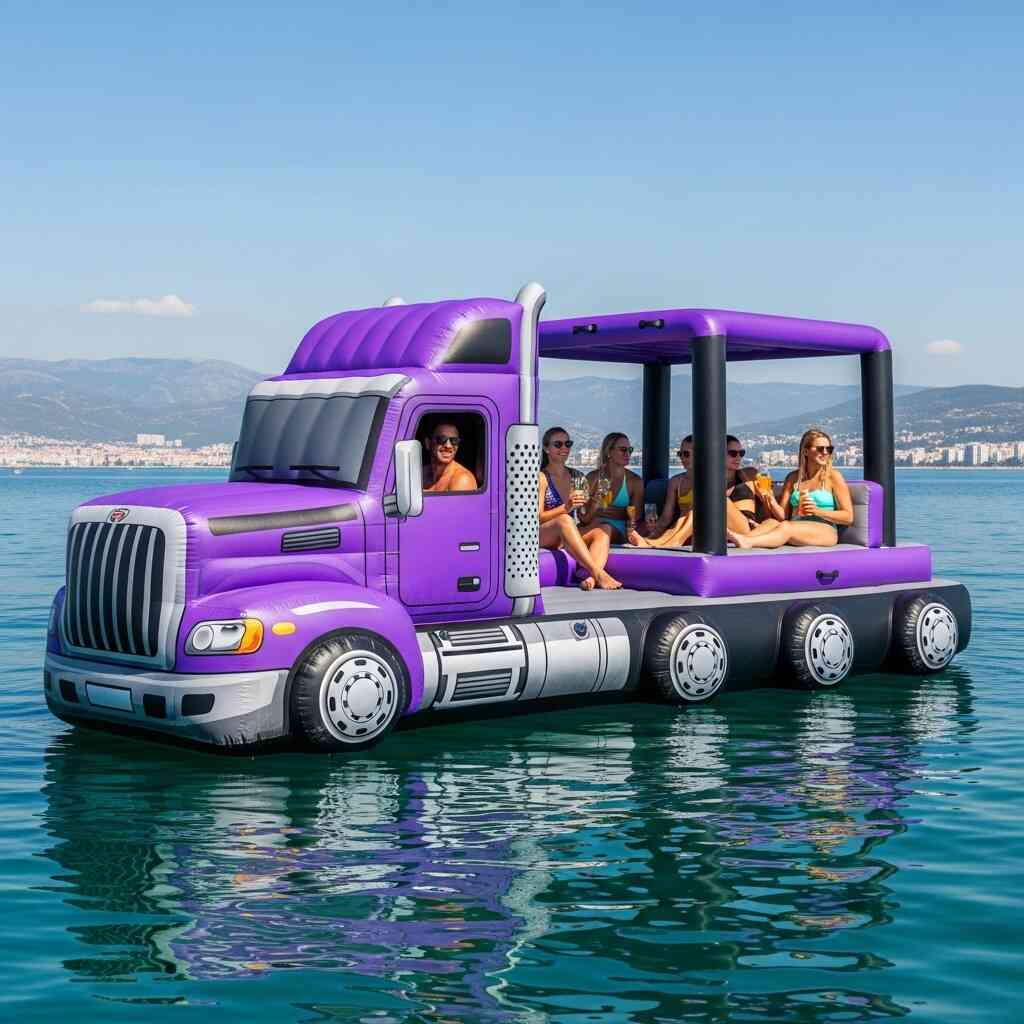 Making a Splash: Our Experience with the Giant Semi Truck Lake Float