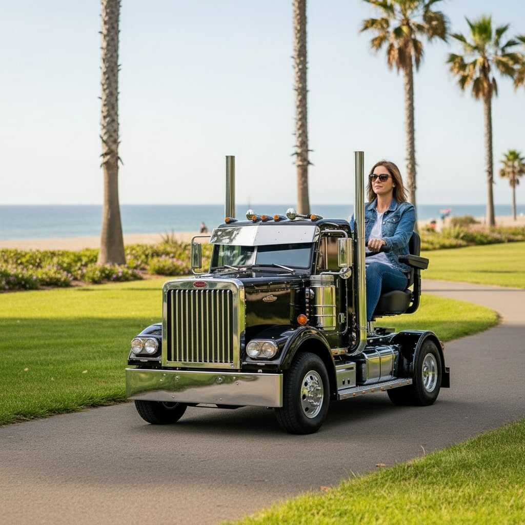 The Joy of Driving a Semi Truck Shaped Mobility Scooter: A New Perspective