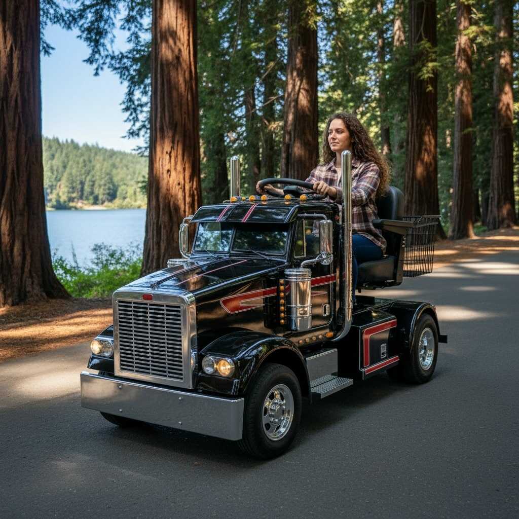 The Joy of Driving a Semi Truck Shaped Mobility Scooter: A New Perspective
