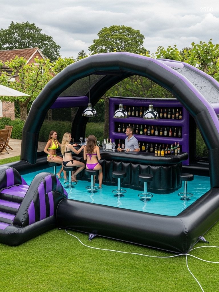 Inflatable Bar Pool - Ultimate Backyard Party Pool with Built-In Bar