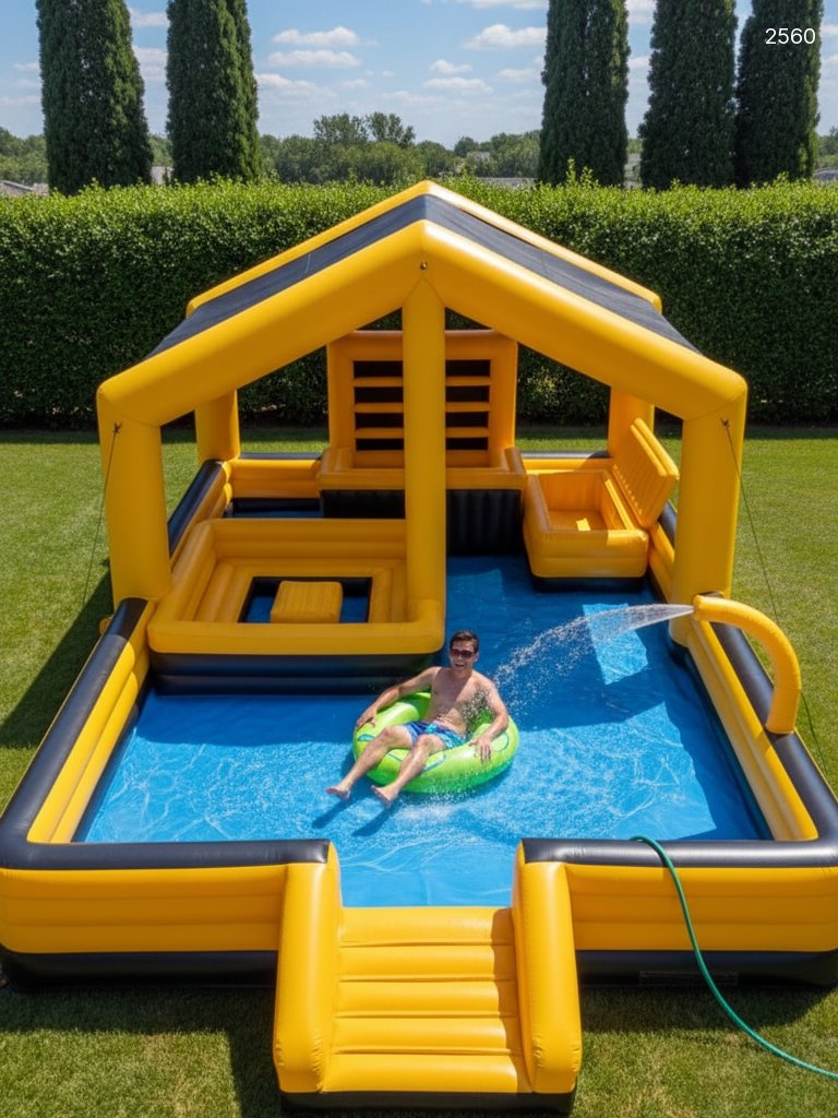 Inflatable Bar Pool - Ultimate Backyard Party Pool with Built-In Bar