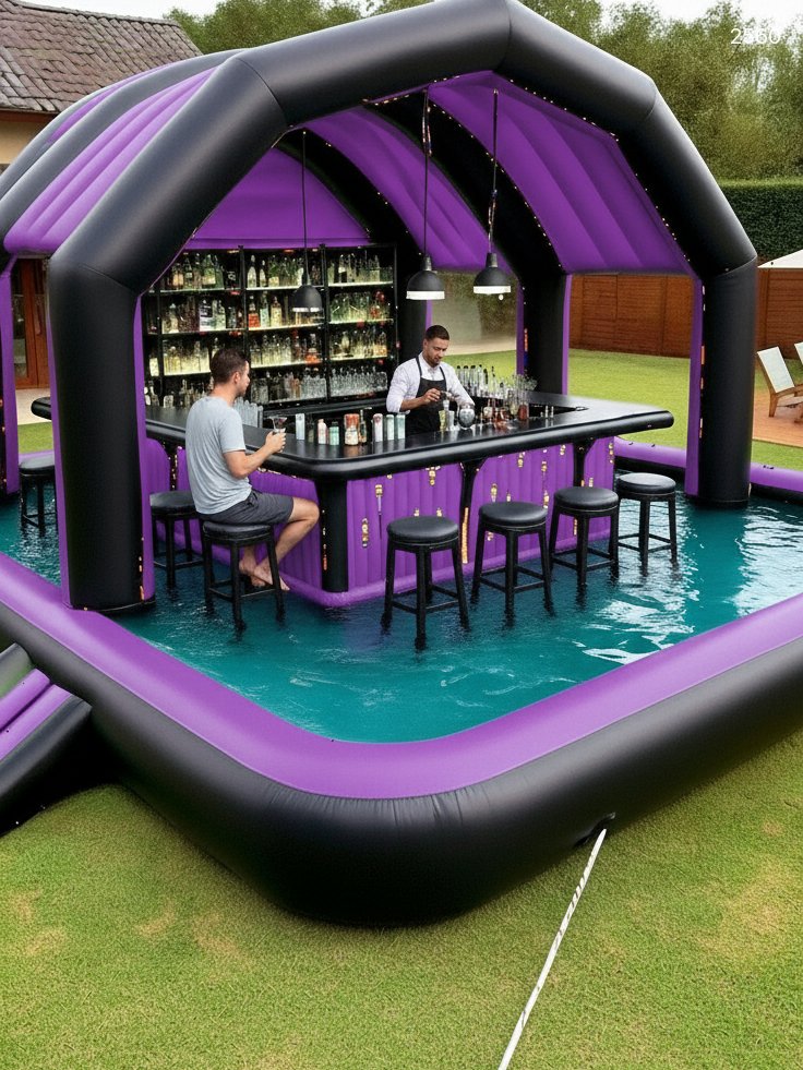 Inflatable Bar Pool - Ultimate Backyard Party Pool with Built-In Bar