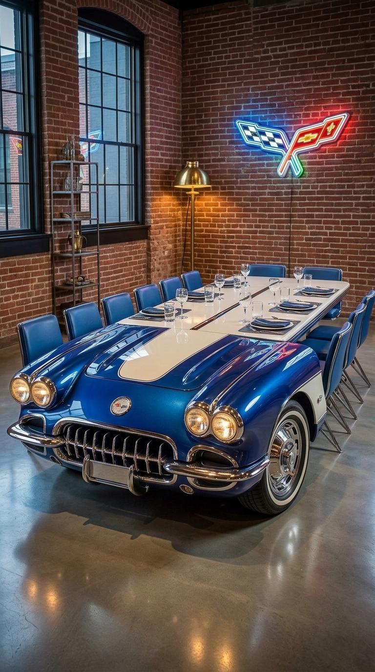 Classic Car Dining Table | Custom Vintage Auto Furniture