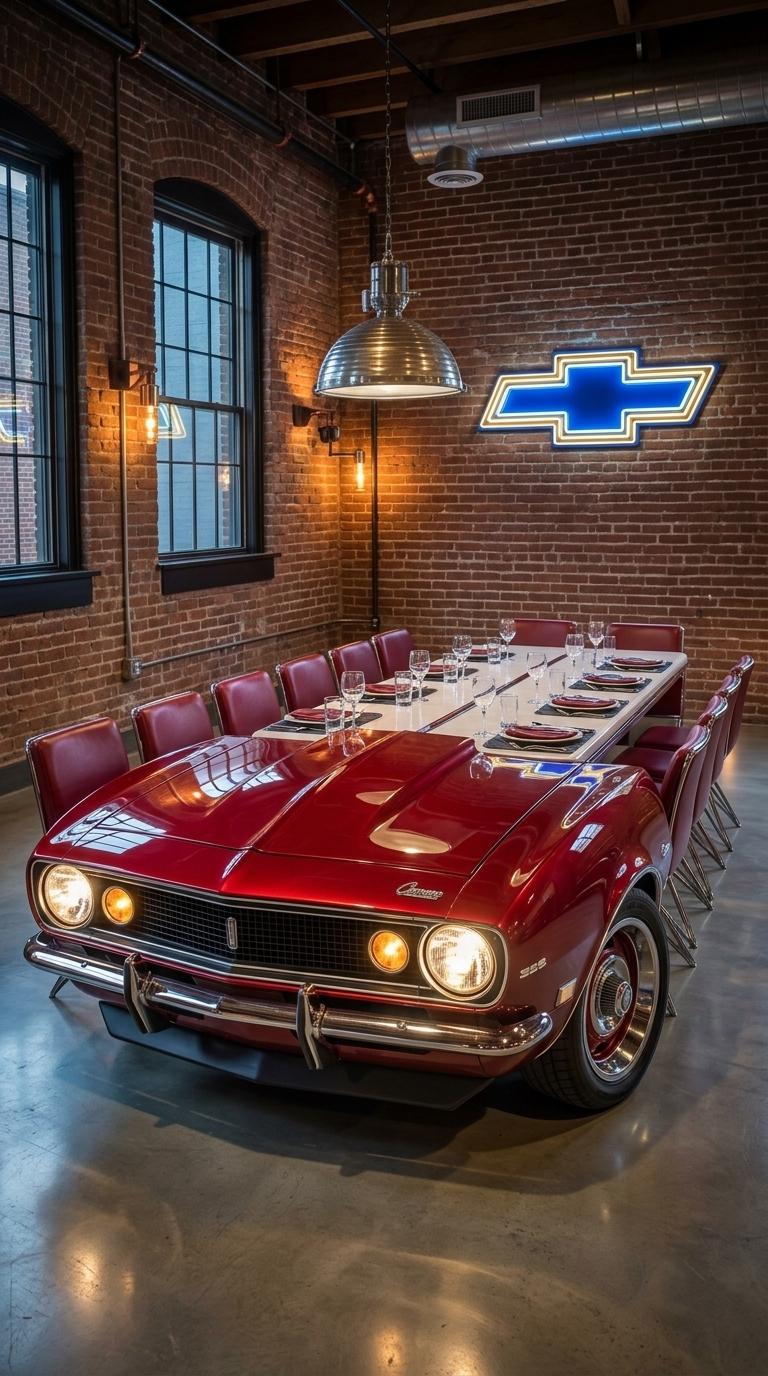 Classic Car Dining Table | Custom Vintage Auto Furniture