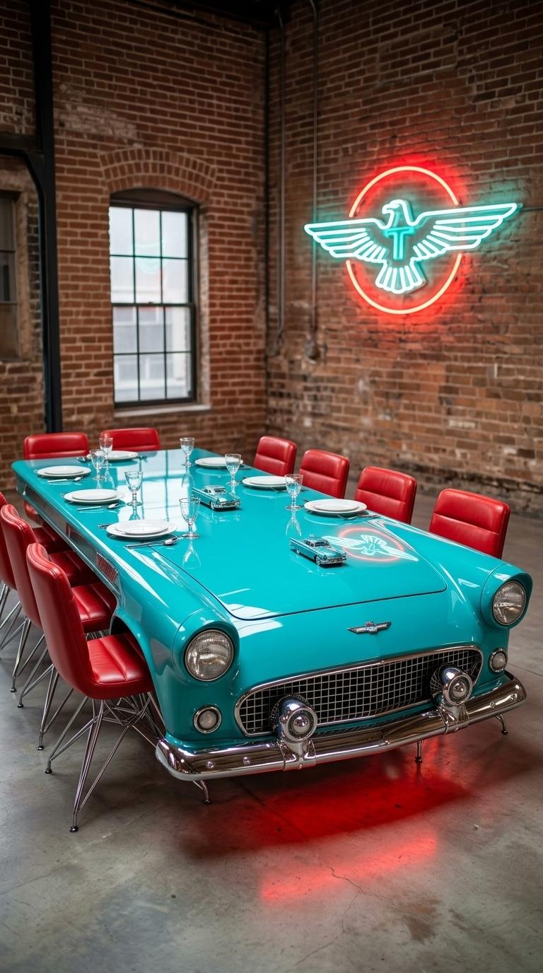 Classic Car Dining Table | Custom Vintage Auto Furniture