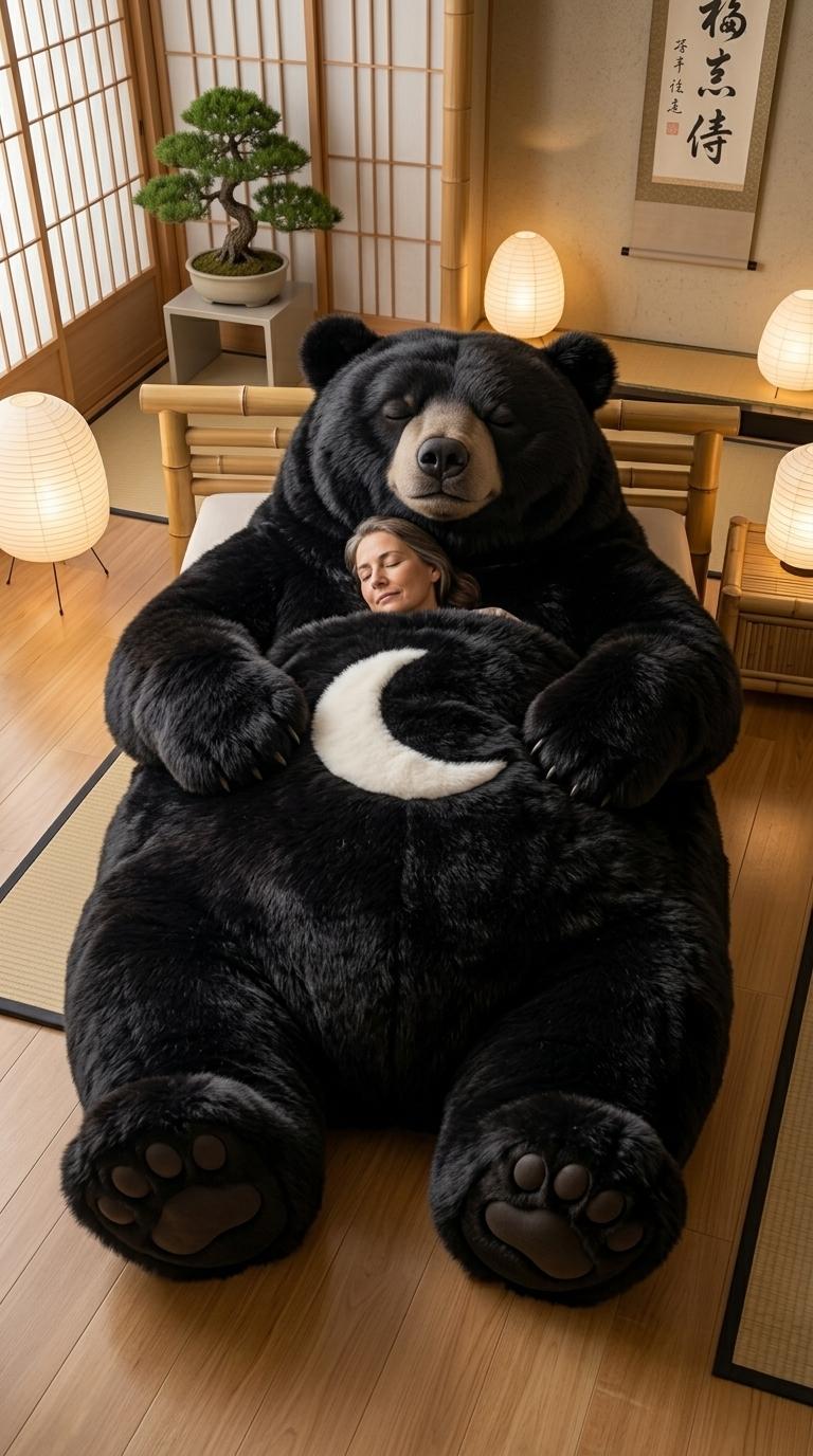 Giant Bear Shaped Sleeping Bag - Oversized Plush Polar Bear Sleeping Bag
