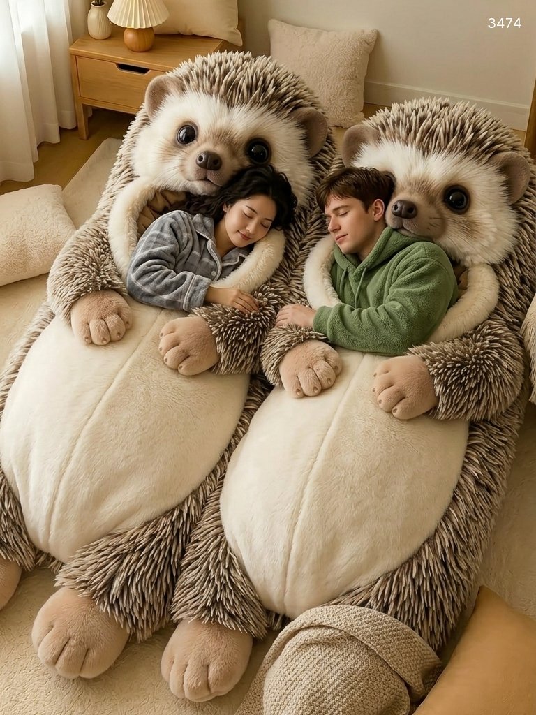 Cute Hedgehog Shaped Sleeping Bag for Kids | Soft & Cozy Cute Hedgehog Shaped Sleeping Bag for Kids | Soft & Cozy